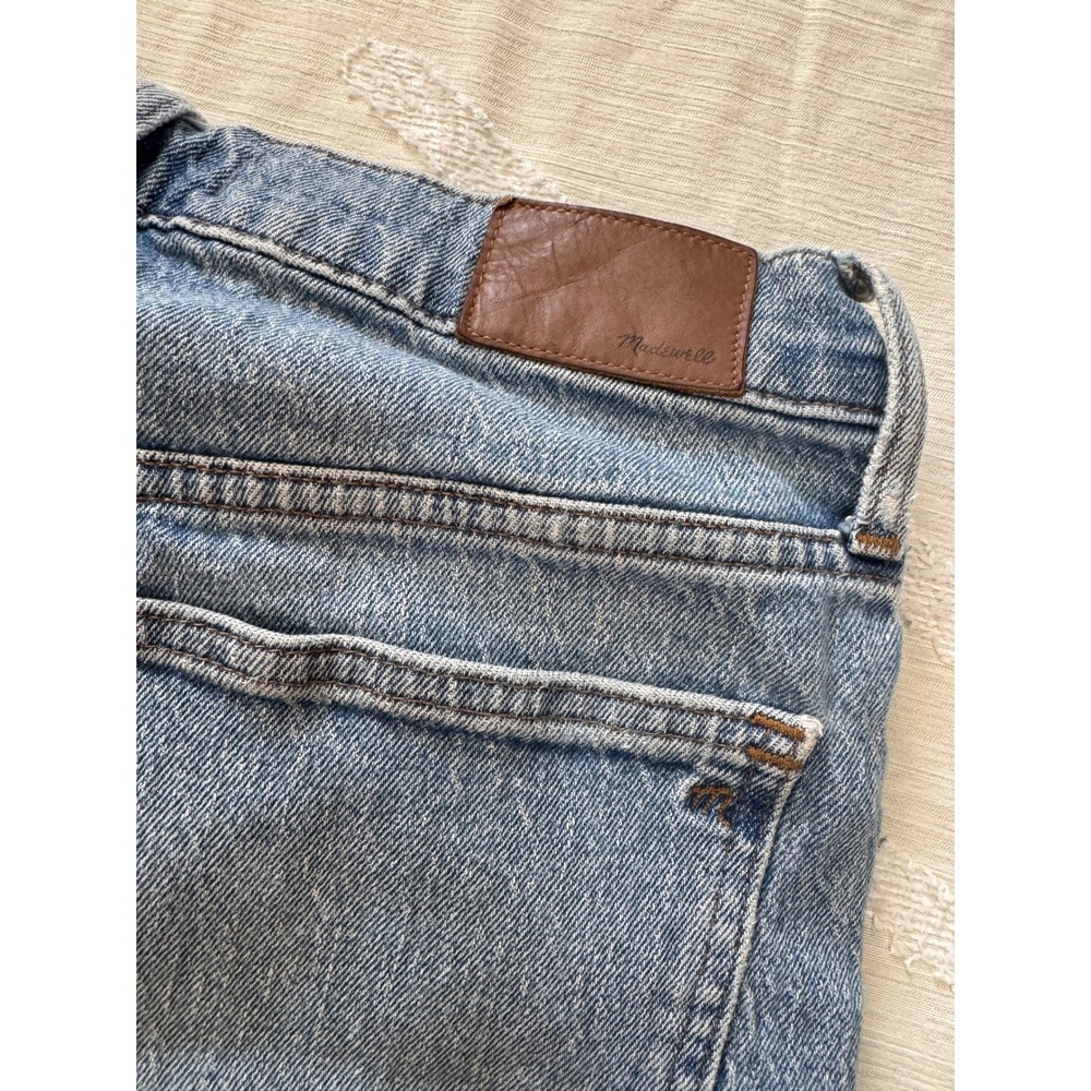 Madewell Womens 28 Perfect Vintage Crop Jeans Denim Raw Hem Distressed High Rise - Picture 9 of 10